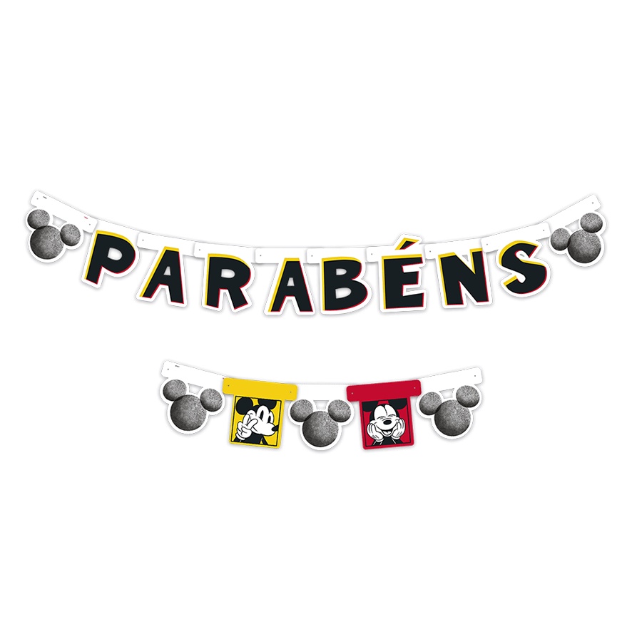 Faixa Decorativa Festa Mickey Fãs - 01 unidades - Regina - Rizzo em Oferta na Shopee