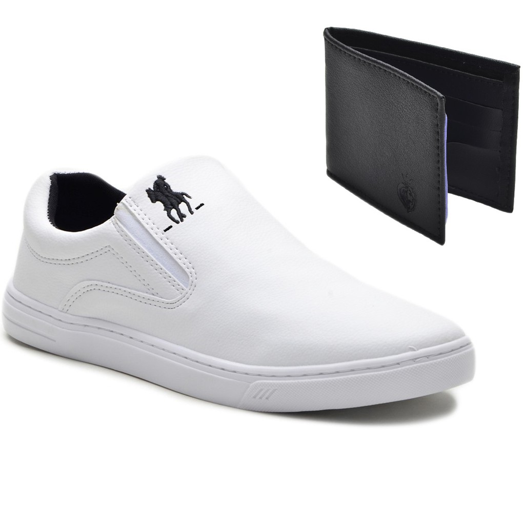 Tênis Sapatenis Masculino Polo Plus Original + Carteira em Oferta na Shopee