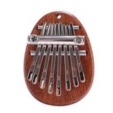 kalimba 8 teclas aço mini piano dedo madeira