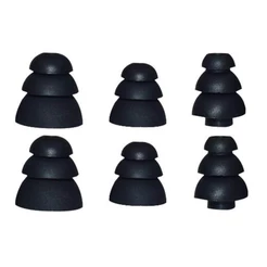 3 Pares S M L Borracha In Ear Tripla Falange Fone De Ouvido