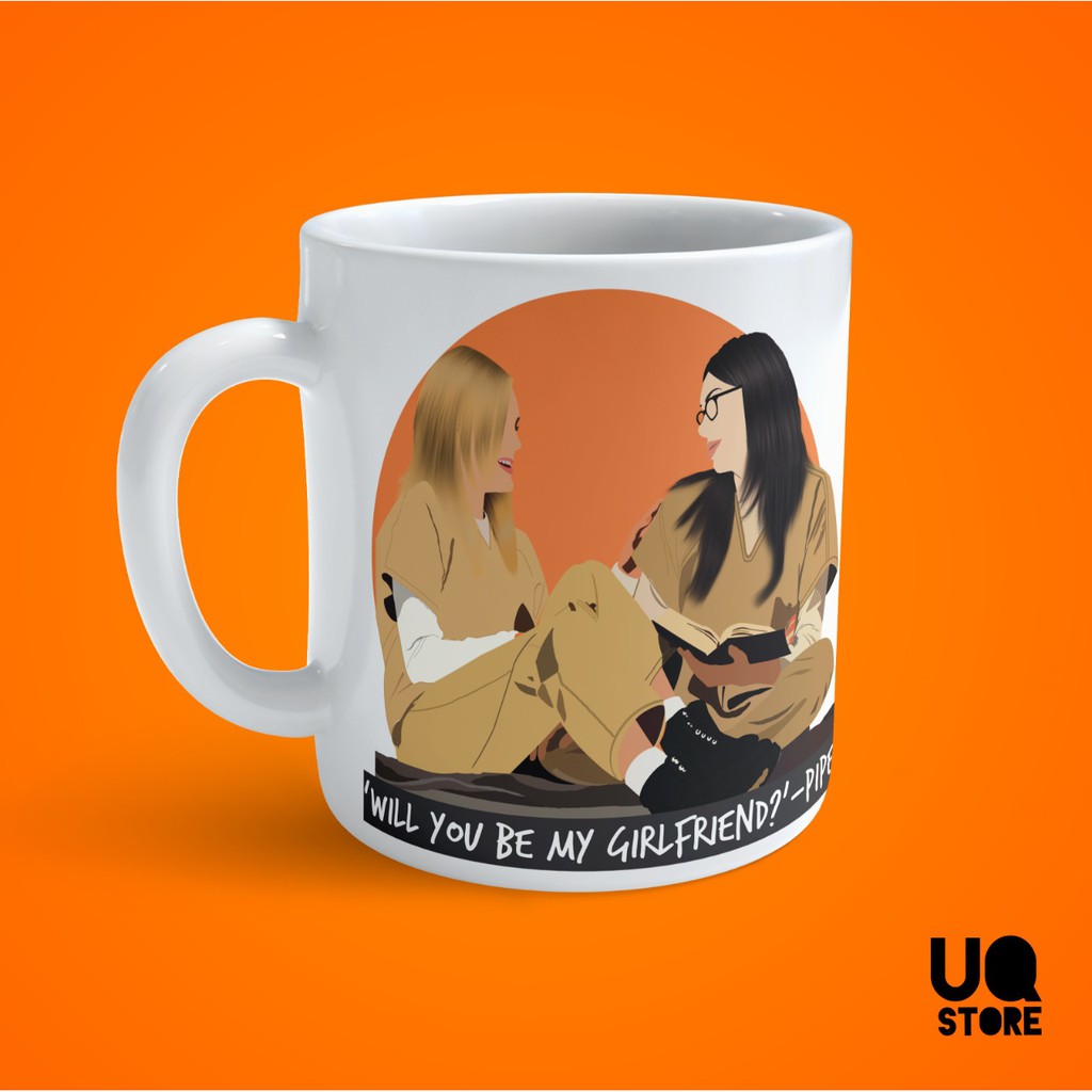 Caneca Lésbica - Orange Is The New Black / OITNB ( Alex e Piper ) - Coleção Séries e Filmes - LGBTQIA+ / SAPATÃO / SAPA