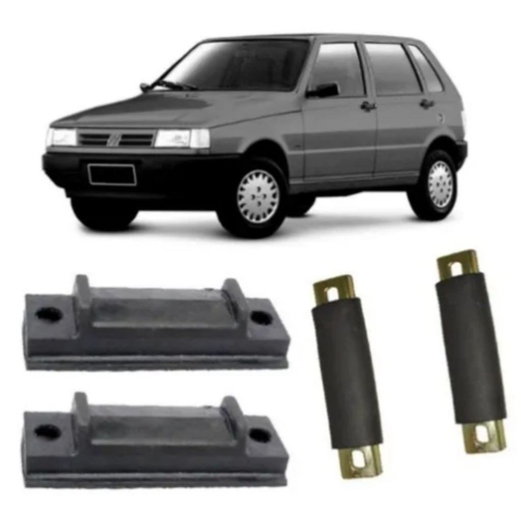 Kit Batente Calço Feixe Mola Traseiro Fiat Uno Mille Fire