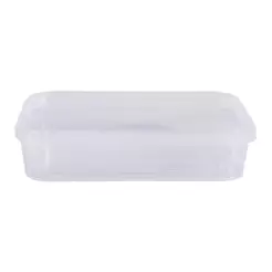 Pote Retangular com Lacre Freezer e Microondas 350ml c/10 - Prafesta