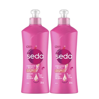 Kit 2 Cremes para Pentear Seda Cocriações Ceramidas Brilho 300ml cada