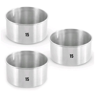 KIT 3 (TRÊS) REDONDA ALTA  N°15 x10 Assadeira Bolo Forma em Oferta na Shopee
