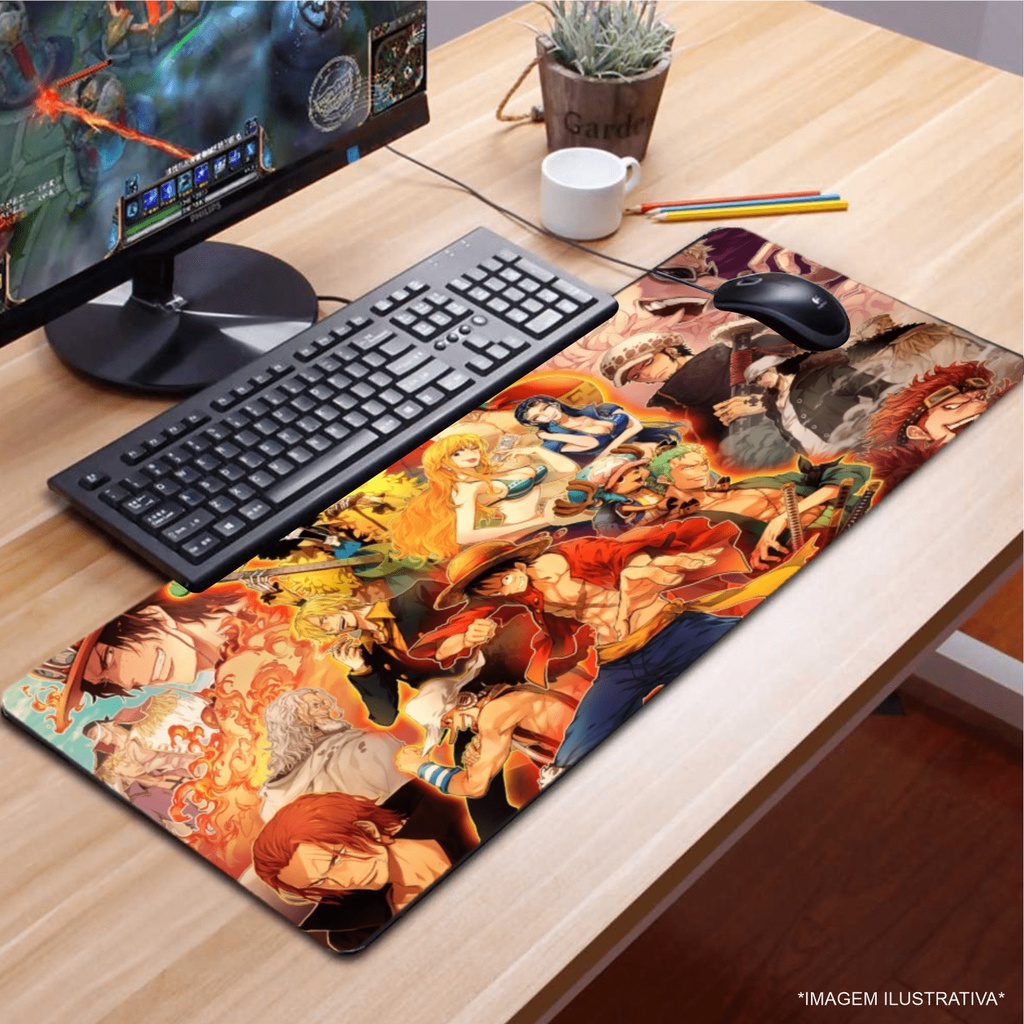Mouse Pad Gamer 65x32 cm Anime One Piece 468