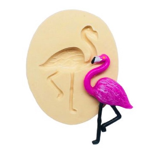 Molde de Silicone Flamingo P - Biscuit, Resina, Pastas e etc... (B 402)