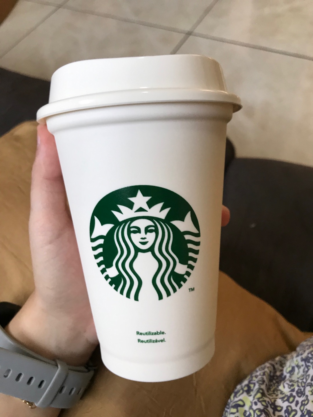 Copo Reutilizável Starbucks Original Ideal Para Tomar Café