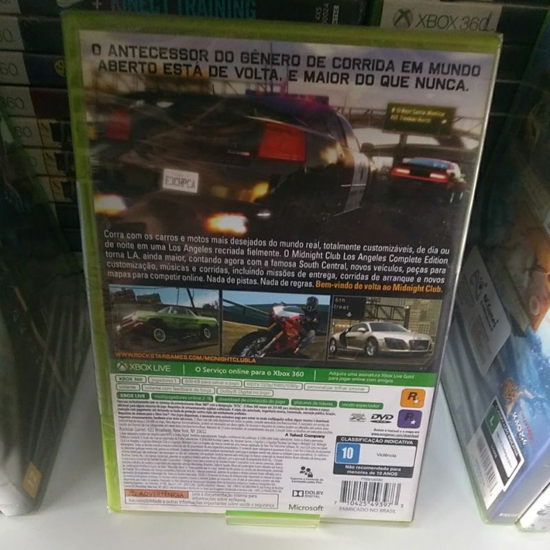 Midnight Club Los Angeles Complet Edition - Xbox 360 original lacrado |  Shopee Brasil