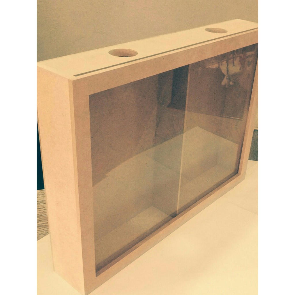 Quadro Porta Tampinhas E Rolhas Duplo 30x40 Com Visor em acrílico Liso