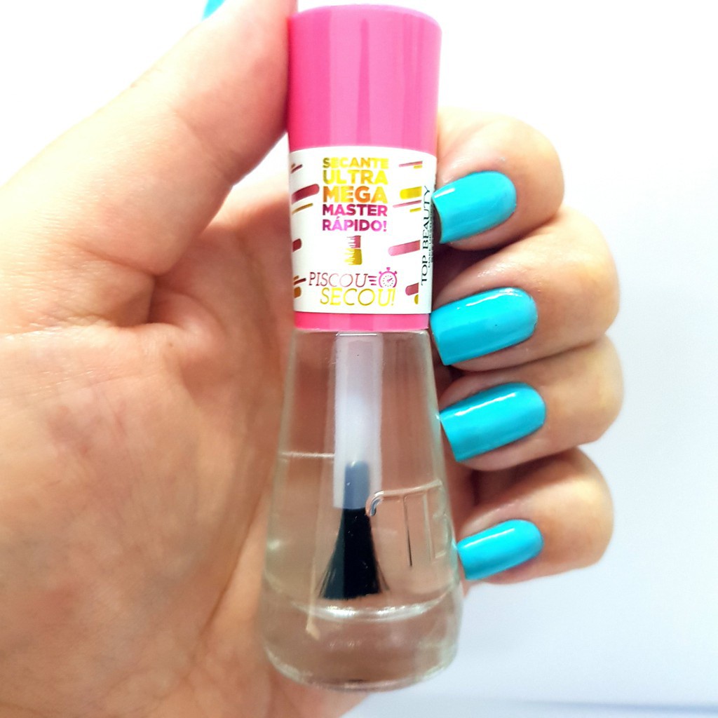 Secante Ultra Piscou Secou Mega Rápido Top Beauty Sos Unhas - Envio Rápido em Oferta na Shopee