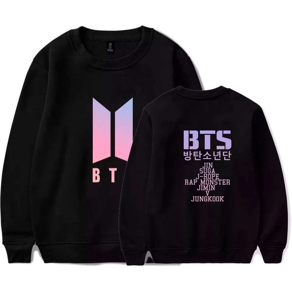 blusa moletom bts kpop novo logo army integrantes nomes