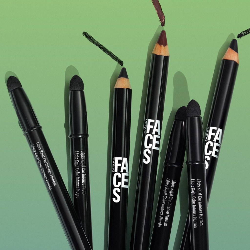 Lápis Delineador Kajal Natura Preto cor Intensa 1,3g. | Shopee Brasil