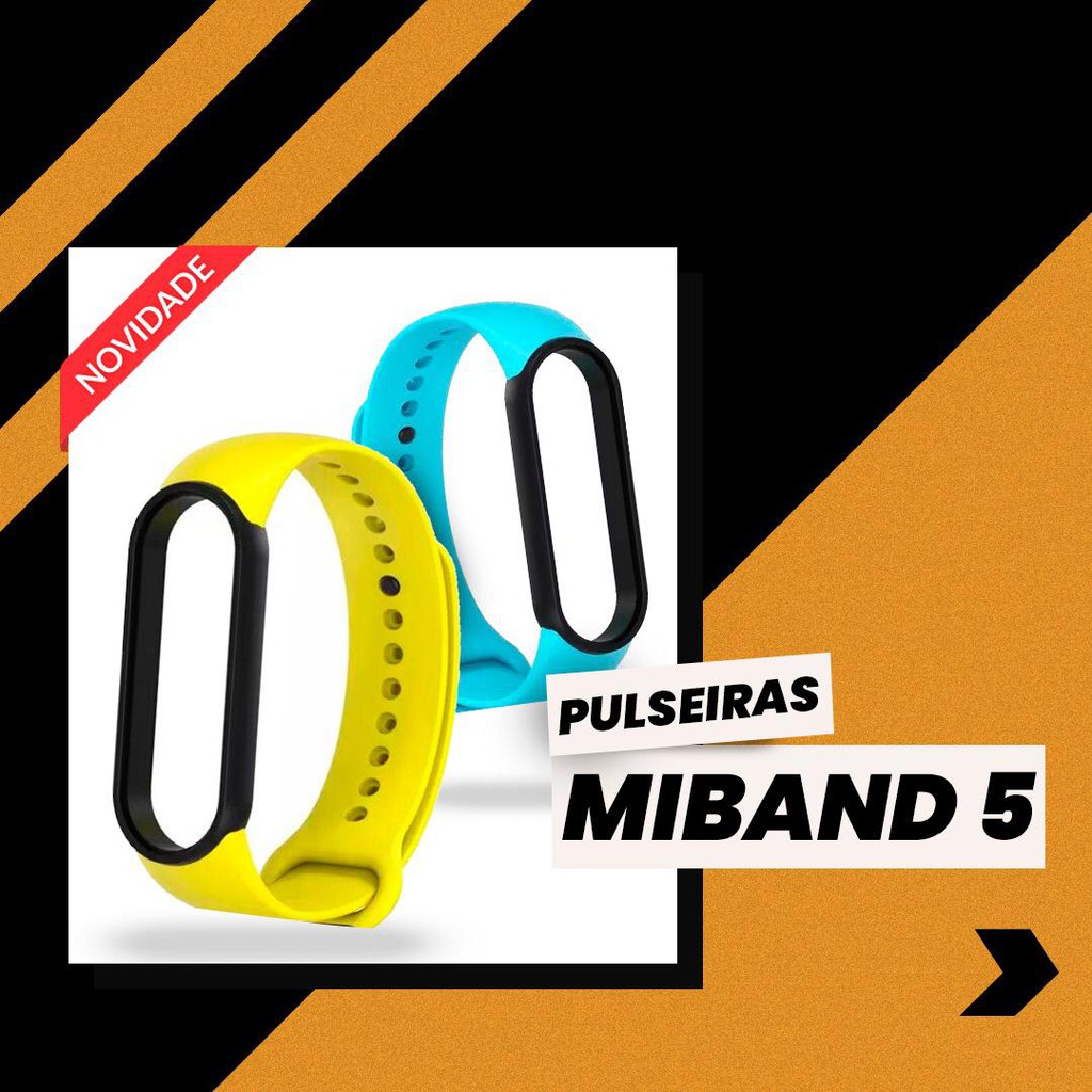 PROMOÇÃO QUEIMA DE ESTOQUE PRESENTE Pulseira de Silicone para Mi Band 5 smartband m5 smart band relógio relogio inteligente
