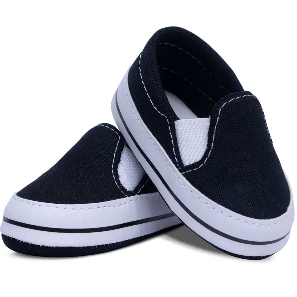 Tenis Bebê Slip On Menino Menina Infantil Calce Fácil 01.09 em Oferta na Shopee