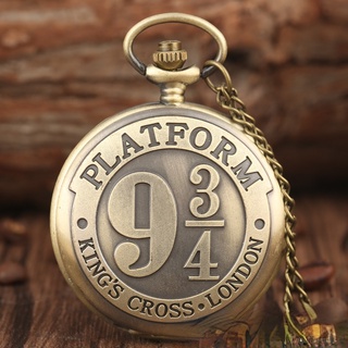 Em Estoque Relógio De Bolso Vintage Harry Potter 9-3/4 TECOMBEE