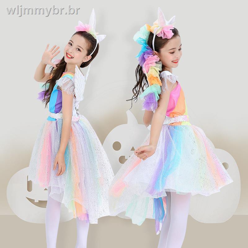 fantasia infantil feminina unicornio