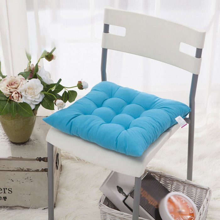 ALMOFADA FUTON ASSENTO PARA CADEIRA - AZUL-TURQUESA
