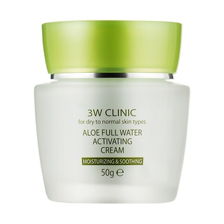 3w clinic aloe full water activating cream 50g em Oferta na Shopee