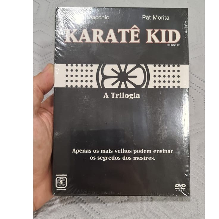 BOX TRILOGIA KARATE KID - 3 DVD'S - BOX LACRADO RARIDADE!!!