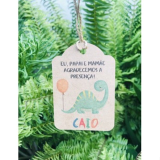 Tag Personalizada Dino Baby em Oferta na Shopee