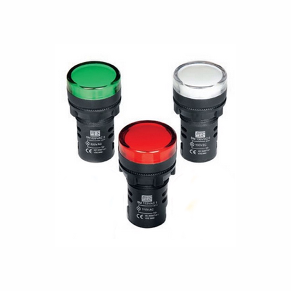 Sinaleiro Sinalizador Led Painel Embutir 22mm 220v em Oferta na Shopee