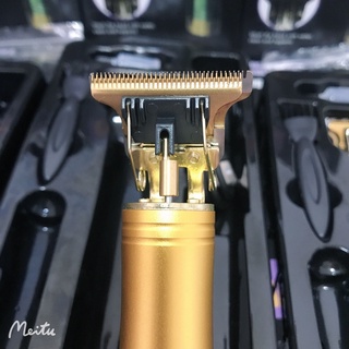 Maquina Aparador Barbeador de Acabamento Cabelo Profissional Vintage T9 Barber Shop Aparar Pelos Do Corpo E Perna Sem Fio Ultra Afiada