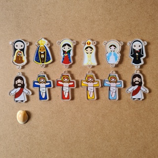 Kits para Terço Infantil em Acrílico 2 Kits em Oferta na Shopee