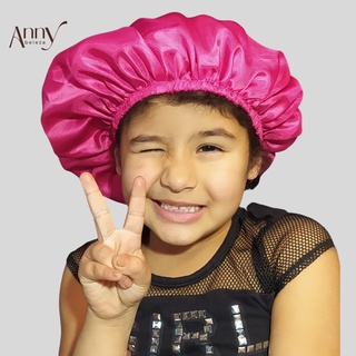 Touca de cetim antifrizz/toca infantil de Cetim/Seda Antifrizz