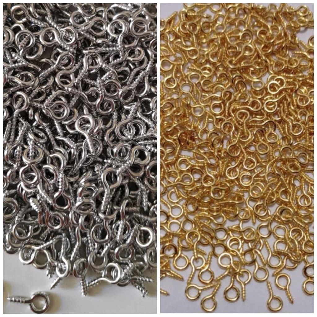 Mini Pitão Para Artesanato / Chaveiro. Tamanho 4x9MM, até 800 unidades em Oferta na Shopee