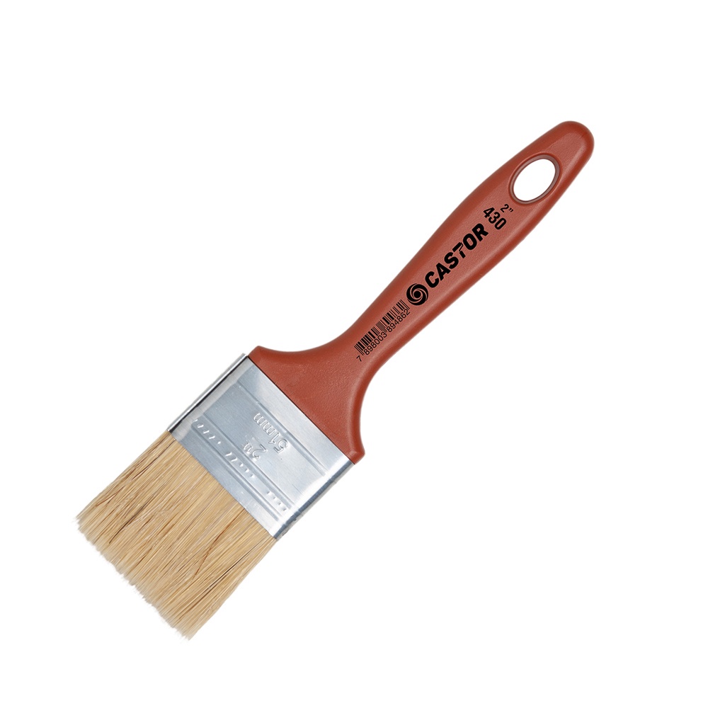 Trincha 2" Cerdas Branca Série 430 - Castor Linha Prática - Home & Living