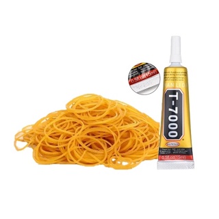 Kit Elásticos Gominhas Ligas Silicone com Cola Adesiva Multiuso para celular em Oferta na Shopee