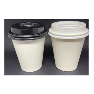 100un Copo De 190ml Em Papel Ecologico Biodegradável C/tampa em Oferta na Shopee