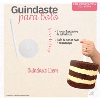 Guindaste para bolo bluestar lançamento - Sobreposição de bolo de andar fácil 11/16/21/26 cm P/M/G/GG em Oferta na Shopee