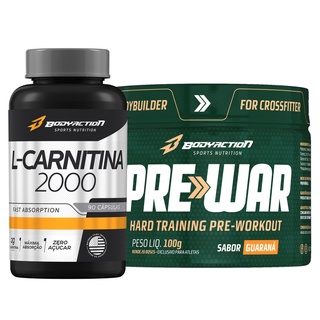 Pre War Pré Treino 2000mg B Alanina Tirosina + L Carnitina - Bodyaction