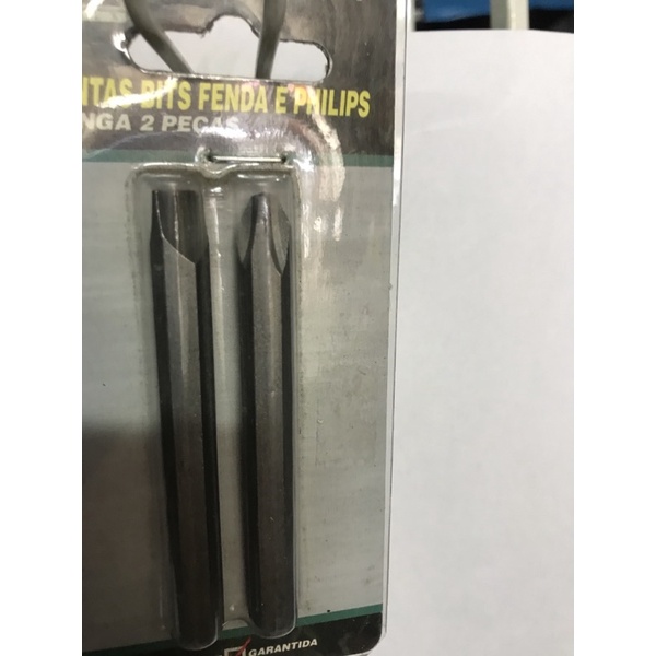 Pontas Bits longas com 2 pcs fenda e Philips para uso em  Parafusadeiras e só encaixar e apertar os parafusos