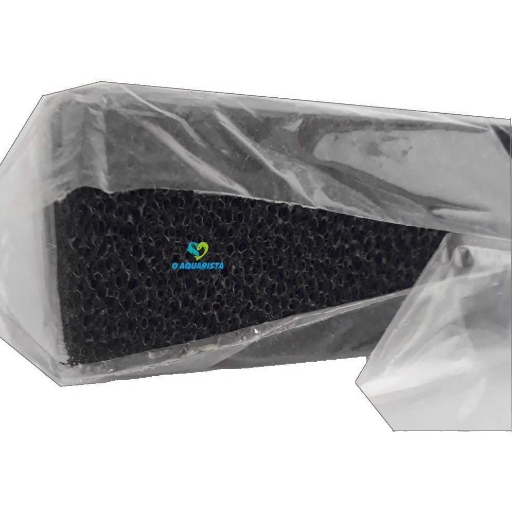 Esponja Filtrante Preta Xy-1018  60x45x7,5cm Grossa 35 Ppi