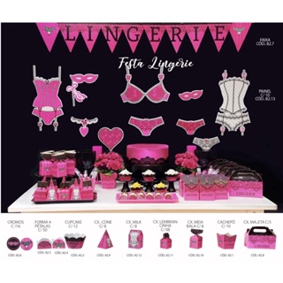 kit festa chá de lingerie completo// em Oferta na Shopee