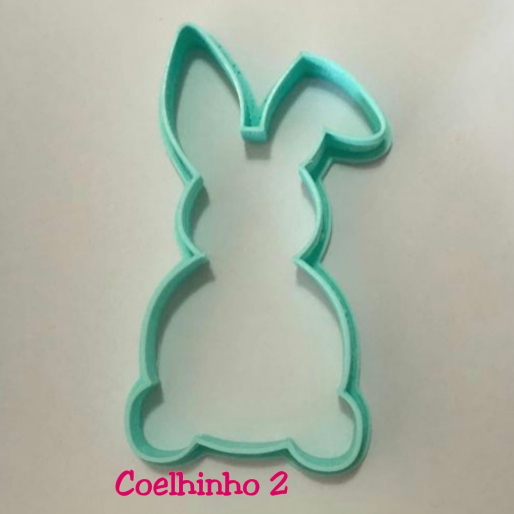 Cortados de Páscoa - Coelhinho 2 - cortador de biscoito Páscoa