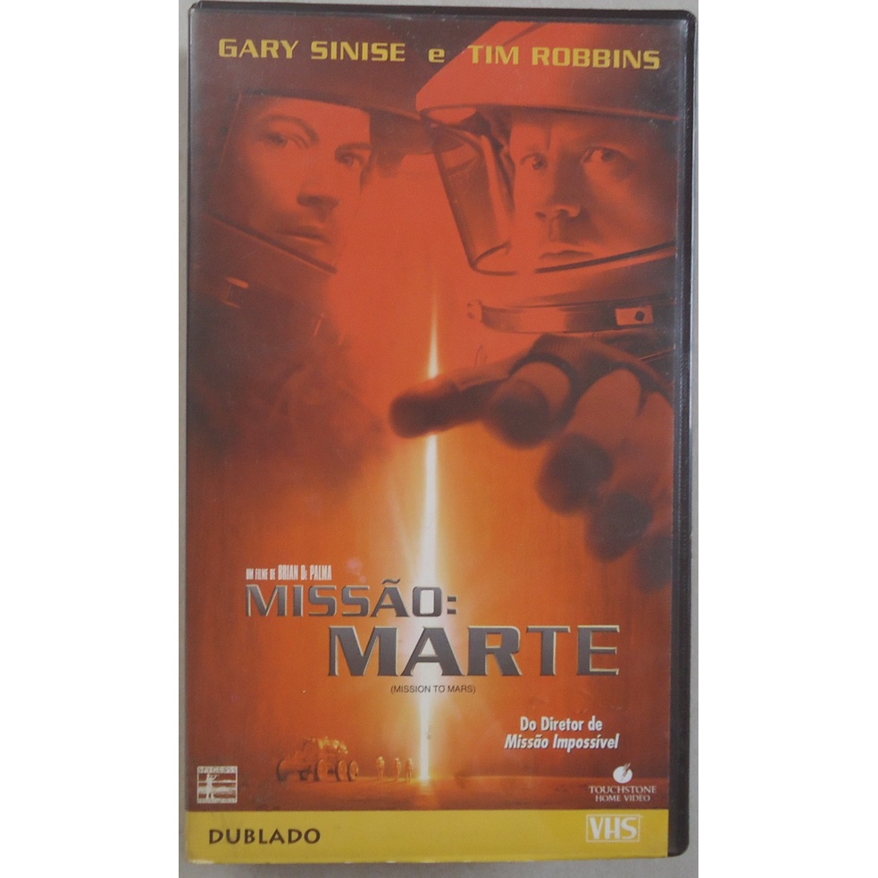 Fita Vhs Missão: Marte, Gary Sinise, Tim Robbins, Dublado
