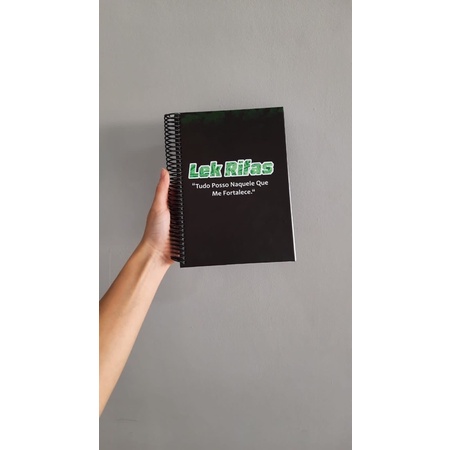 Caderno de Rifa Capa dura - Rifa de número - personalizado 100folhas
