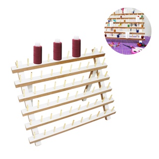 Suporte Carretel Linha 60 Pino Mesa Porta Bobina Carretel Linha Organizador