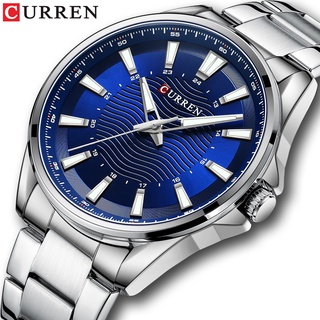 CURREN Relógio Masculino De Aço Inoxidável Com Mostrador Criativo Simples Casual À Prova D
