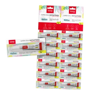 Cola Instantânea Multiuso Media Viscosidade 2g Cartela Com 12pcs Keep - EI083