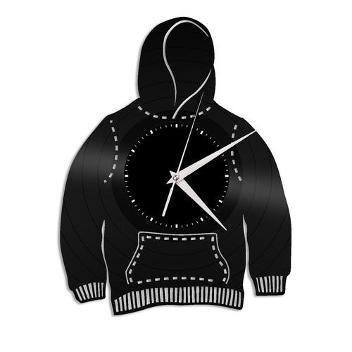 Moleton Blusa - Relógio Disco De Vinil Decoração