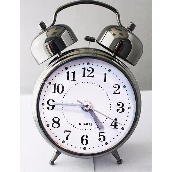 Despertador Modelo Antigo 2 Sinos Mecânico Cores Relogio