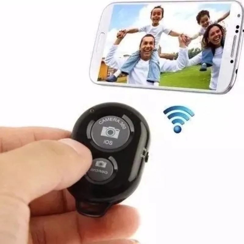 Controle Remoto Disparador de Fotos Bluetooth Para Smartphone Bastão De Selfie Ring Light Youtuber