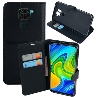 Capa Capinha Case Flip Carteira PRETA Redmi Note 9 (Tela 6.53)