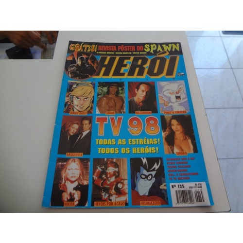 Revista Herói Nº 135 + Pôster Spawn - Raridades