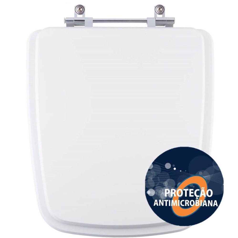 Assento Sanitario Poliester Antibacteriano Boss Branco Para Vaso Incepa